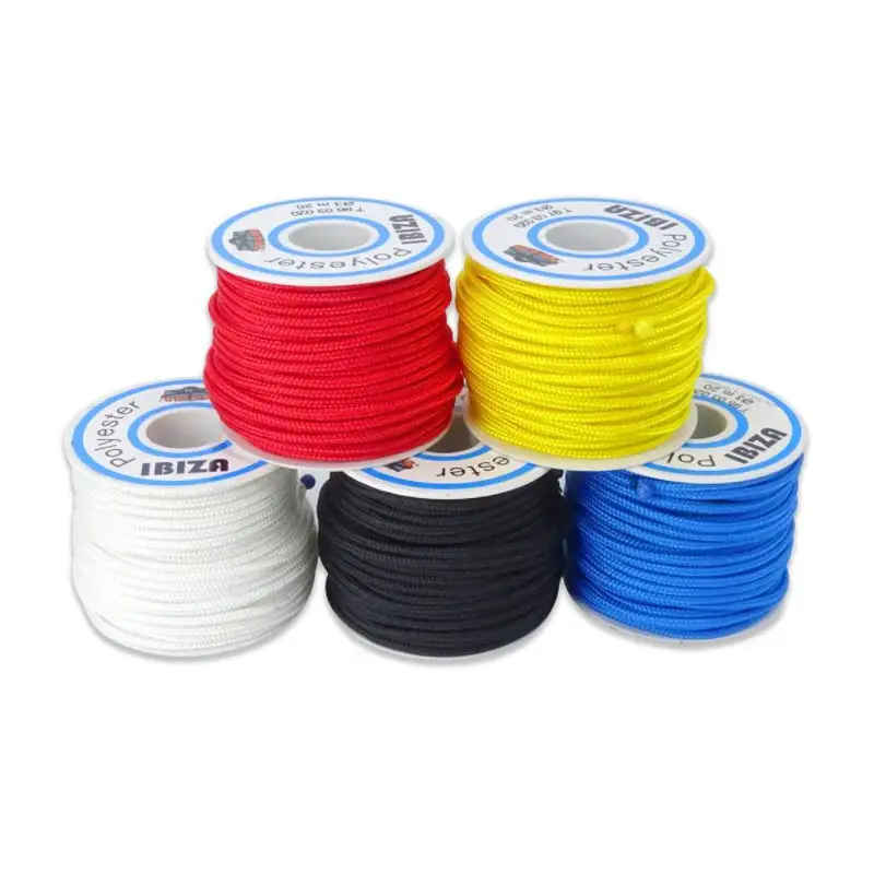 Petit Prix TREM Garcette en tresse polyester uni Ø 3 mm