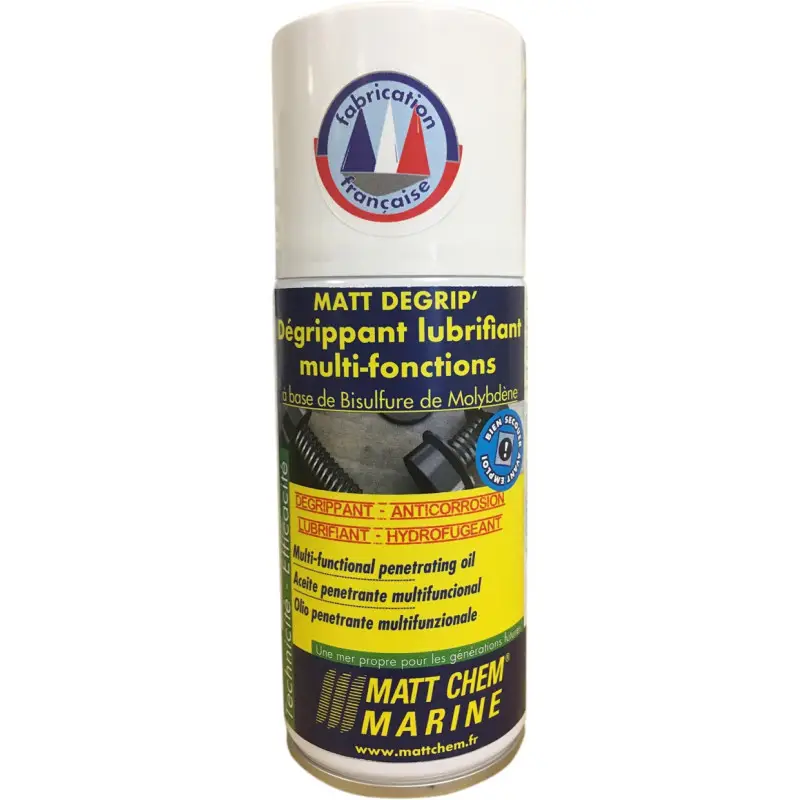 MATT CHEM Matt Degrip dégrippant lubrifiant multi-usages Satisfait Ou Remboursé