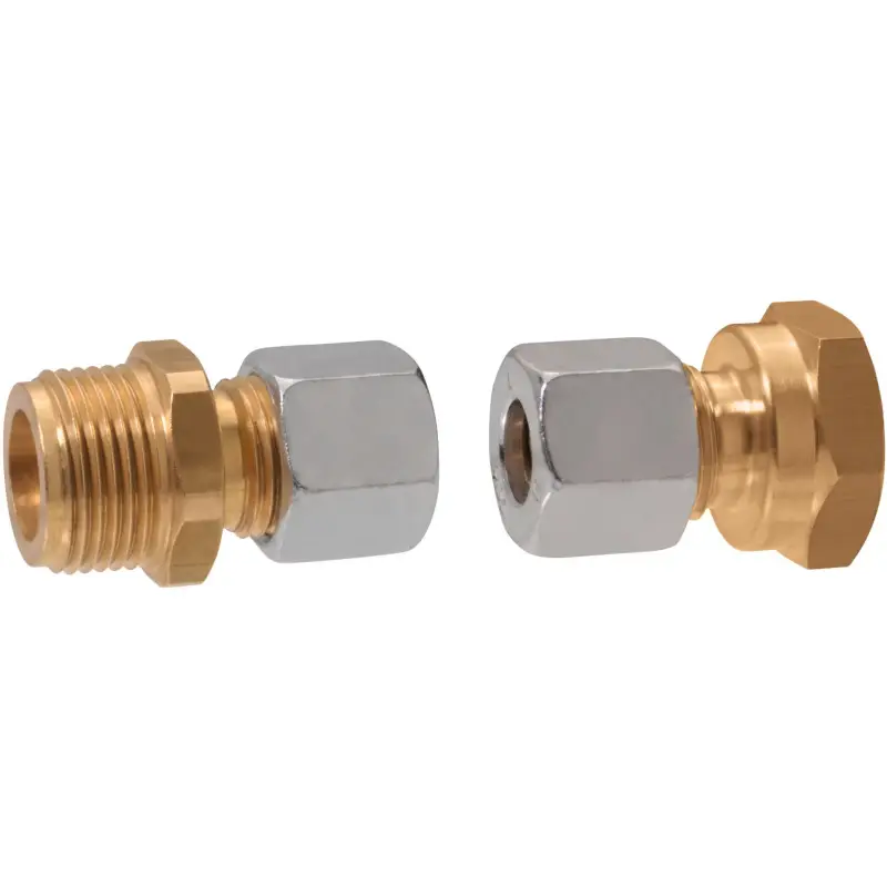 Promotion GOK Kit de raccordement 2 pièces 20 x 1,5 - RVS 10