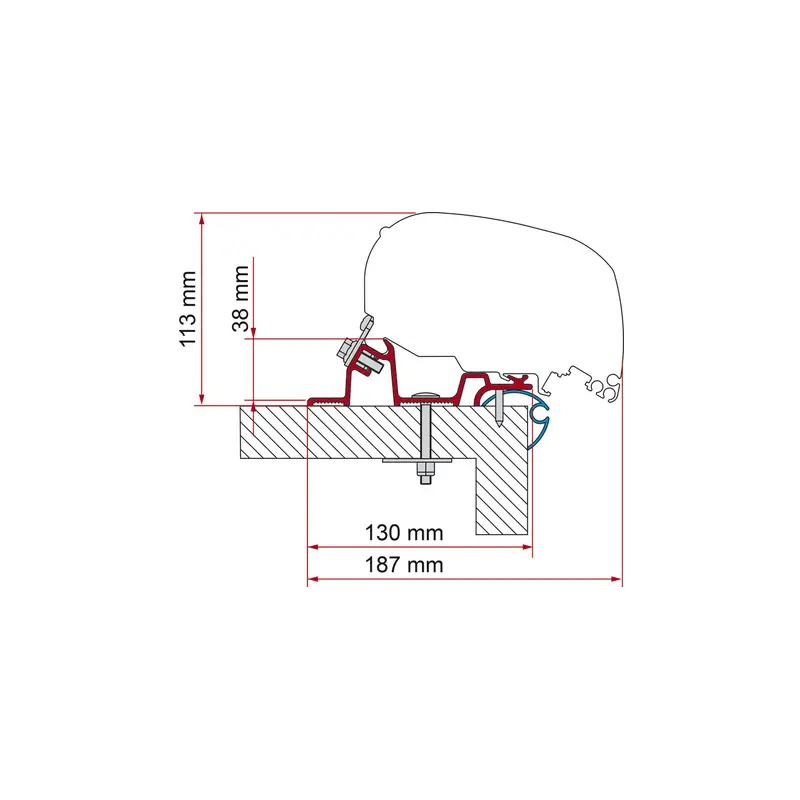 FIAMMA Adapter Caravan Standard F65L F80 Certifié