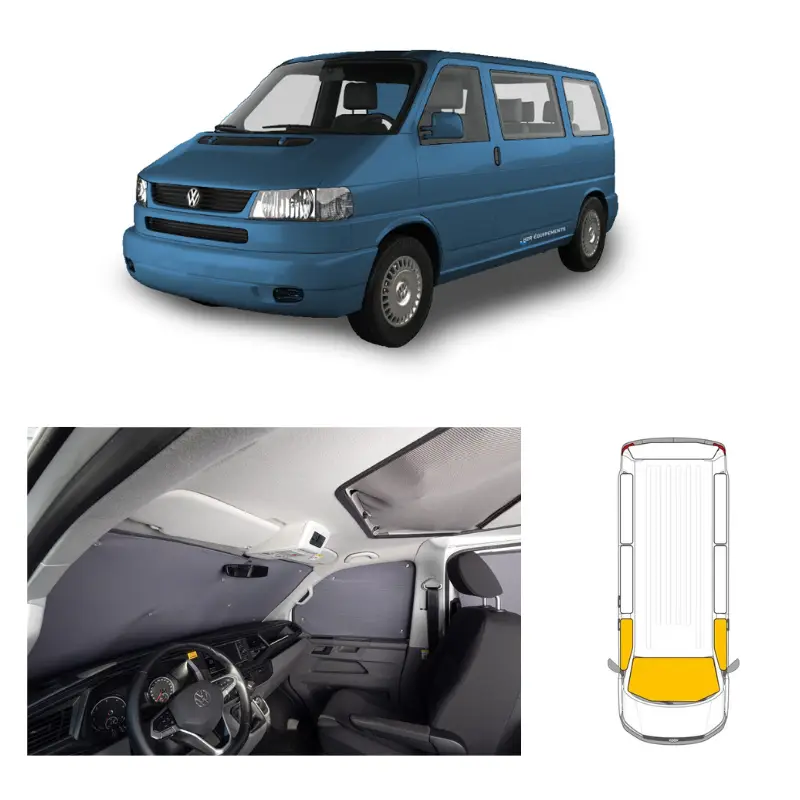 CARBEST Rideaux isolants avant 3 pièces | VW T4 Nouveauté