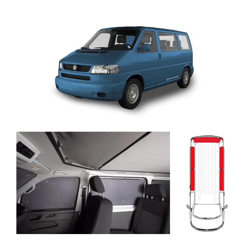 Retour Gratuit CARBEST Rideaux isolants arrière 5 pièces | VW T4