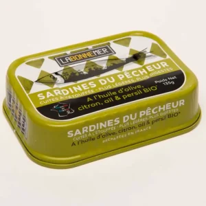 Vente Flash LABONNEMER sardines à l'huile d'olive. citron. ail et persil bio 135g