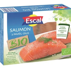 Achat Immédiat 2 PAVES DE SAUMON BIO SANS PEAU 250GR