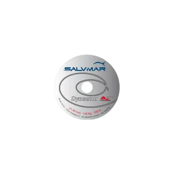 Fil chasse sous-marine blanc/noir Ø 2 mm DYNEEMA 5 m SALVIMAR Vente Directe