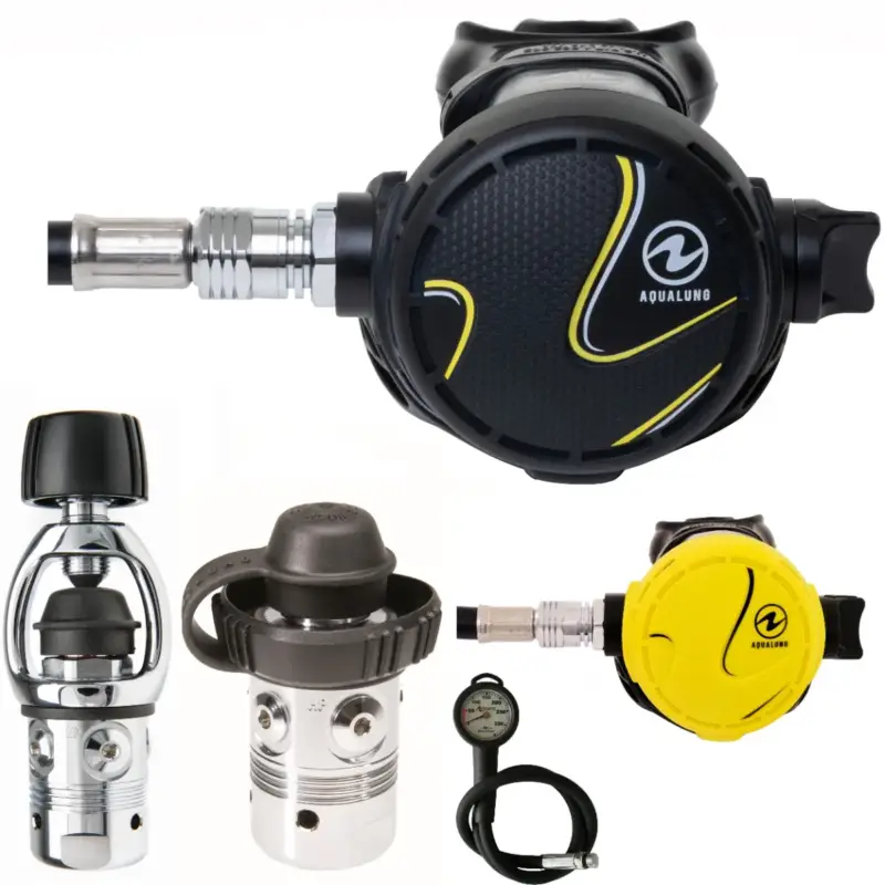 Livraison Express Pack détendeur CALYPSO AQUALUNG étrier ou DIN + Octopus CALYPSO/TITAN AQUALUNG + Manomètre