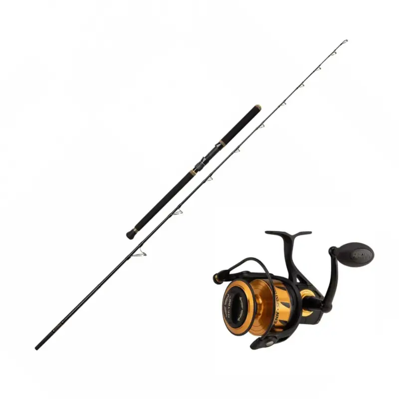 ENSEMBLE PÊCHE SUR CHASSE PENN MARINE BRIGADE 70LB + SPINFISHER VII 6500 Réduction