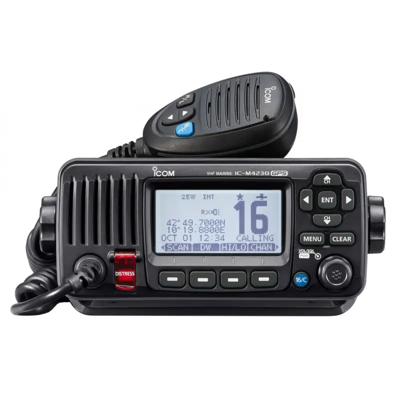 Expédié Aujourd'hui VHF Fixe Icom IC-M423GE - Noire