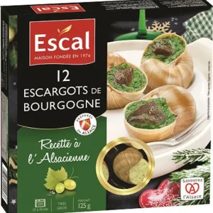 12 ESCARGOTS A L ALSACIENNE 125G Offre Limitée