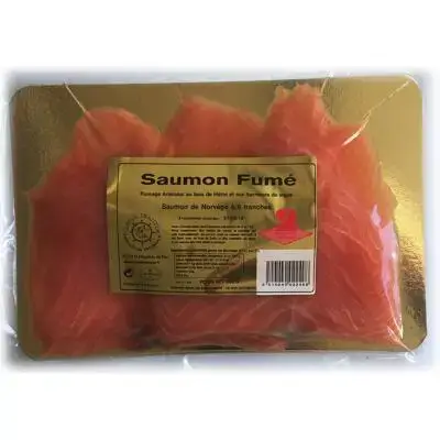 Authentique SAUMON FUMÉ FICELLE NORVÈGE 3/4 TR 150G