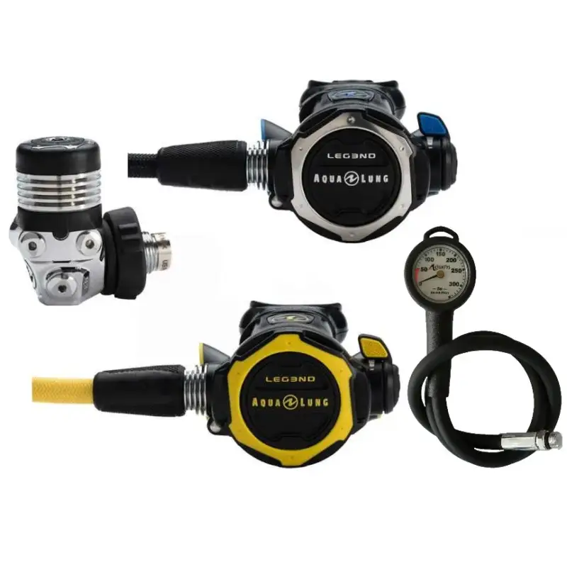 Authentique Pack détendeur LEGEND ACD DIN AQUALUNG + Octopus LEGEND AQUALUNG + Manomètre
