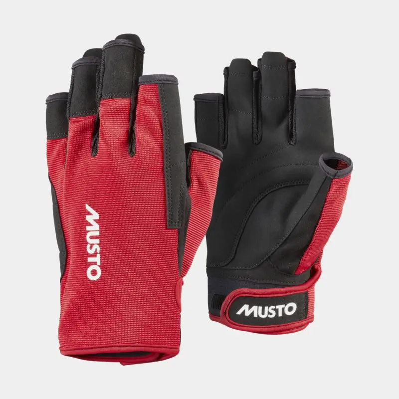 Prix Choc Gants de voile Musto Essential Sailing Short Finger Glove 2.0, True Red