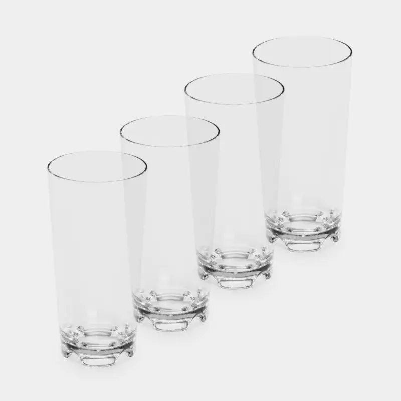 Verres en plastique Nordiska Plast Crystal, transparent, 50 cl, 4-pack Prix Promo