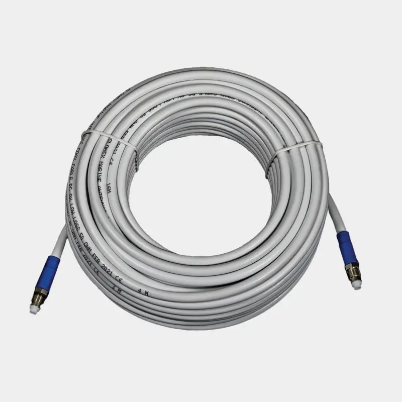 Dernier Modèle Câble VHF Glomex Glomeasy RA350/6FME RG-8X Low Loss, connecteur FME, 6 mètres, blanc