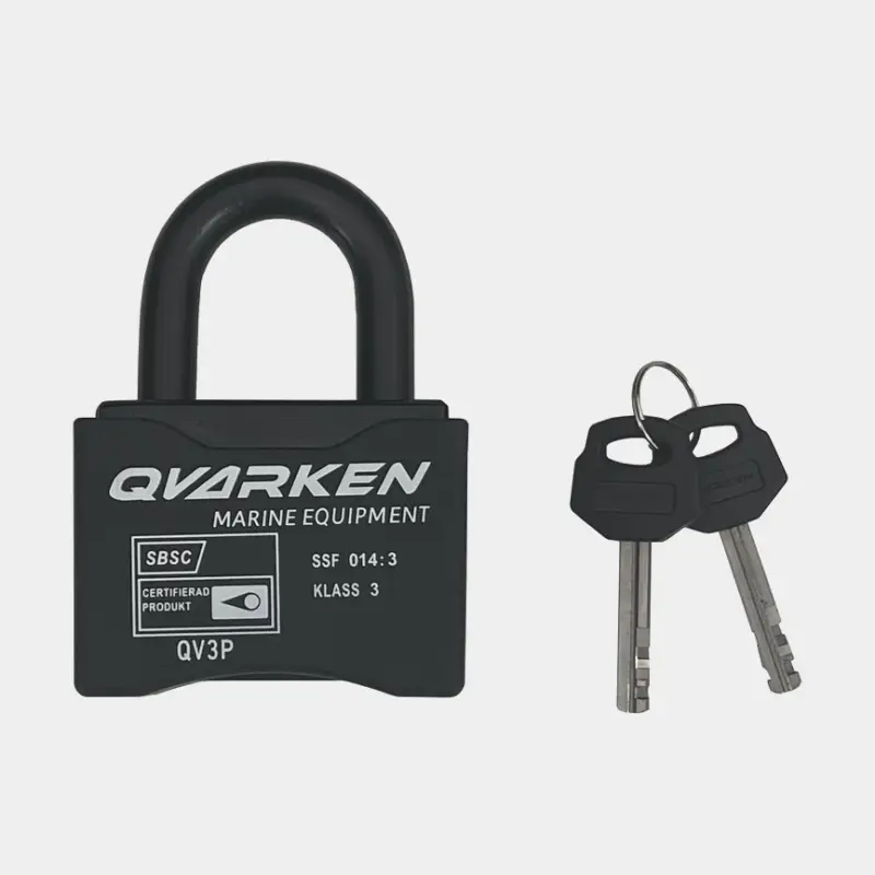 Cadenas Qvarken QV3P, classe 3, Ø12 mm, noir Meilleure Vente