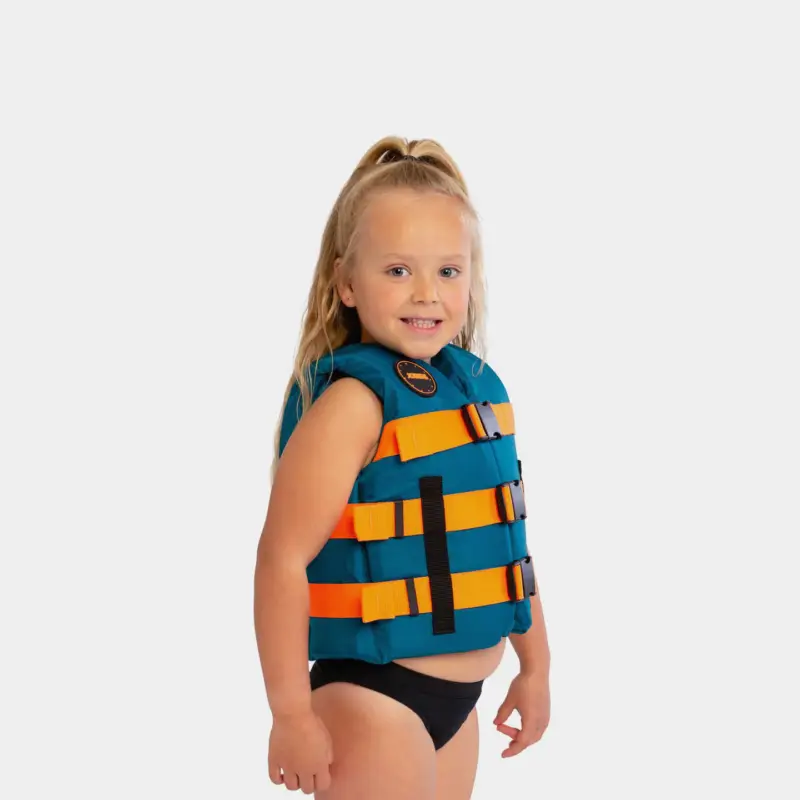Gilet pour les sports nautiques pour enfants JOBE Nylon Vest Youth 50N Kids Teal Vente Directe