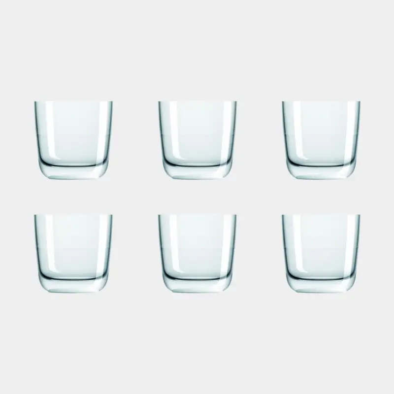 Seulement Aujourd'hui Verres en plastique Palm Verre Whisky Blanc, antidérapant, transparent, 28 cl, 6-pack