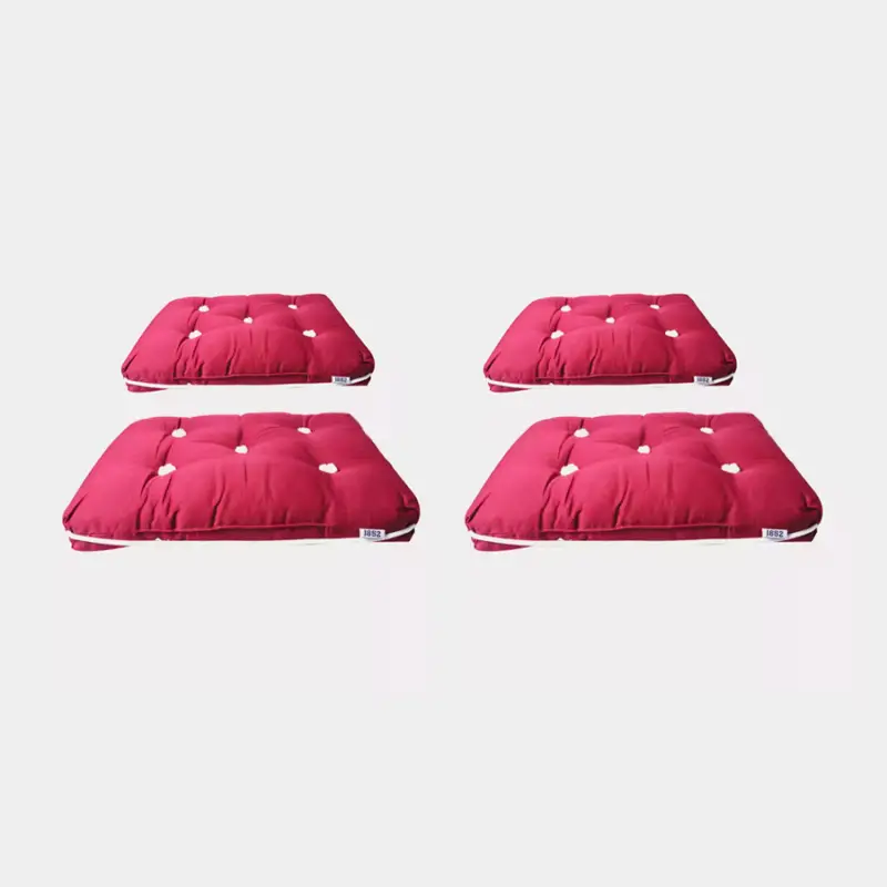 Coussins de chaise avec kapok 1852-Marine, 45 x 37 x 8 cm, bordeaux, simple, 4-pack Prix Cassé