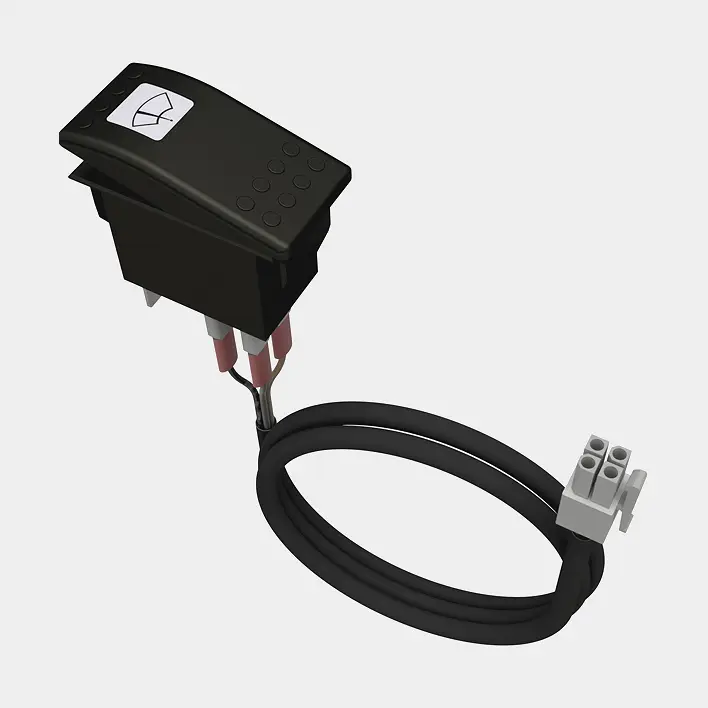 Interrupteur & faisceau de câbles pour moteur d’essuie-glace Roca Wiper Control System, via CANBUS, pour 1 moteur d’essuie-glace Vente Directe