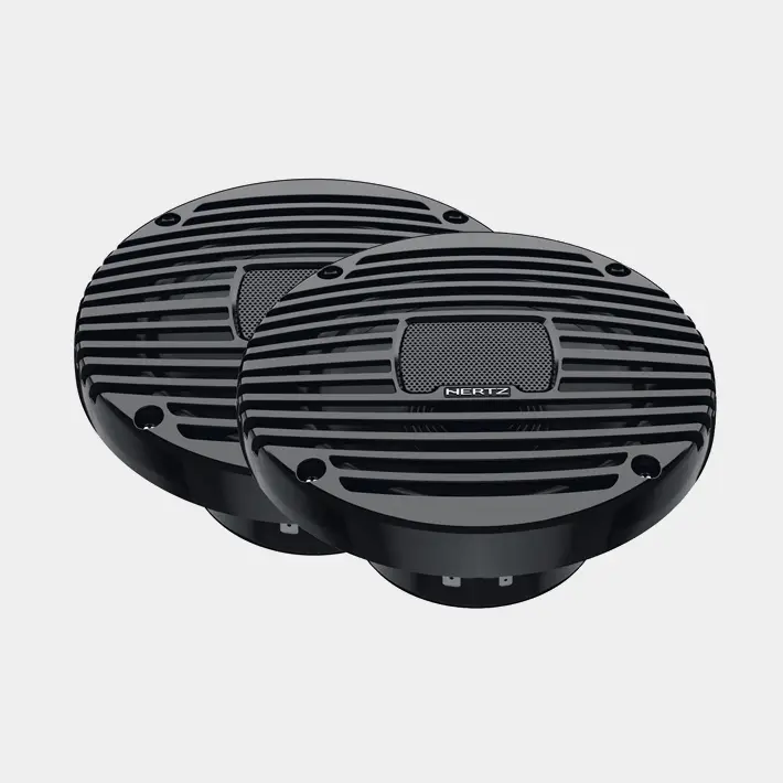 Haut-parleur coaxial marin Hertz HEX 6.5 M-TC, 6.5″, 100 W, noir, pour montage encastré, lot de 2 Seulement Aujourd'hui