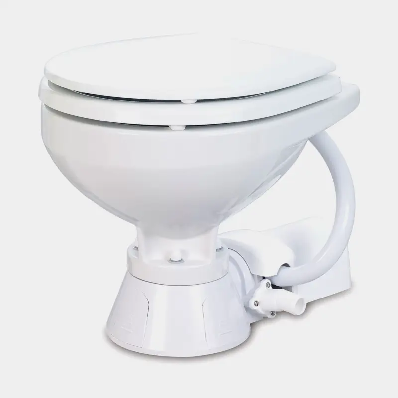 Soldes WC électrique de bateau Jabsco Compact, 12 V, petite cuvette, pour remplissage à l’eau de mer + pompe