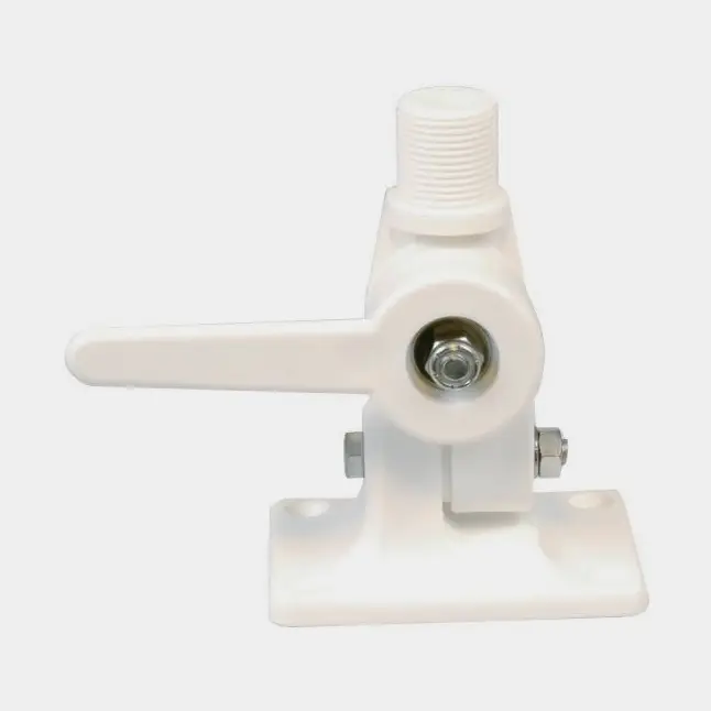 Petit Prix Support d’antenne, fonction d’inclinaison 4 voies, filetage 1″-14, pour montage sur pont, filetage 1″ x 14, plastique, blanc