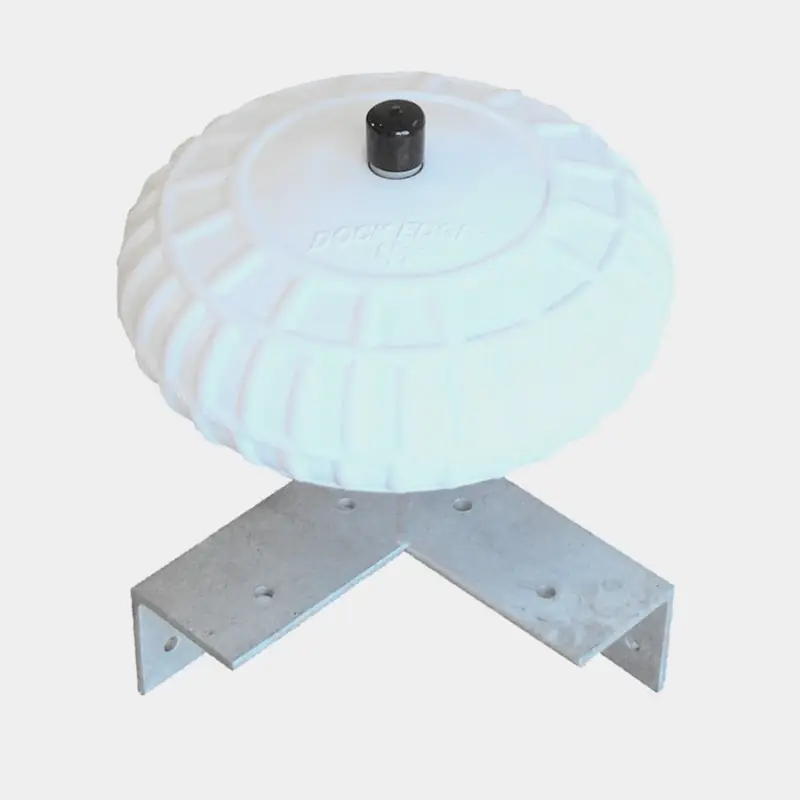 Prix Bas Roue d’amarrage Dock Edge Dock Wheel Ø23 cm, fixation à 90° en acier galvanisé, roue en plastique souple