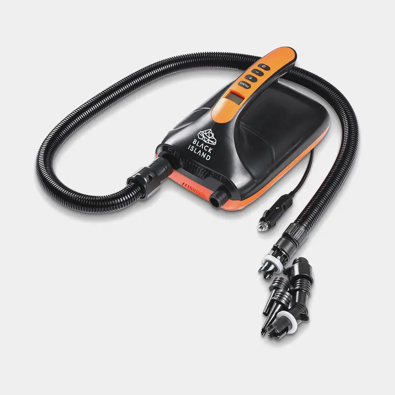 Produit De Marque Pompe électrique Black Island SUP, 12 V, avec manomètre numérique + tuyau flexible