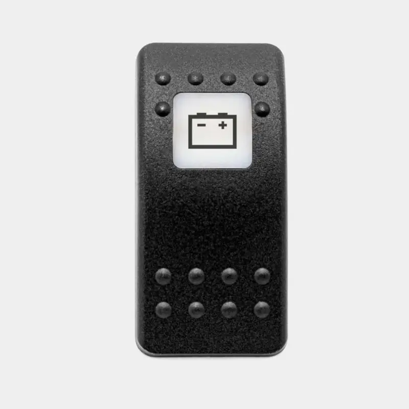 Capuchon / bouton pour interrupteur Carling Technologies Contura II, batterie, noir Paiement Sécurisé