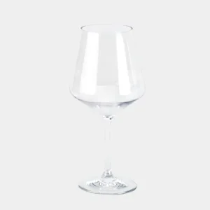 Verres à vin en plastique Couleur Mer Maldives, transparent, 38 cl, 6-pack Satisfait Ou Remboursé