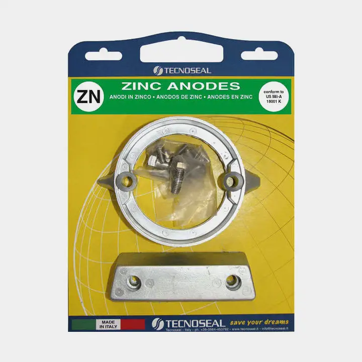 Promotion Saisonnière Kit d’anodes en zinc Tecnoseal, pour embase, compatible avec Volvo Penta AQ290 (Duo-prop)