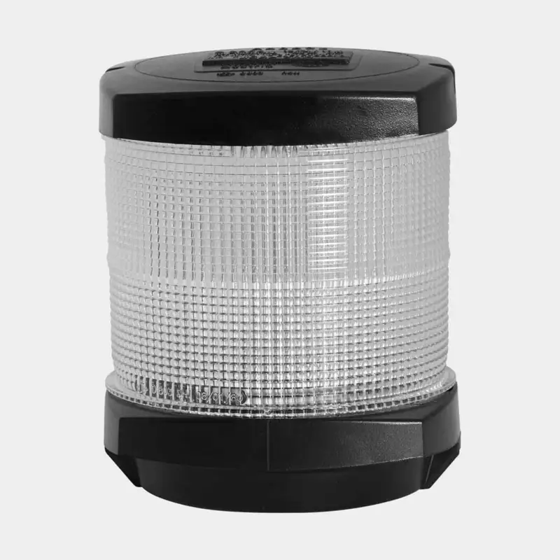 Affaire À Saisir Feu de mouillage pour montage en tête Hella 2984, 25 W, 12 V, 360°, plastique noir résistant aux UV, 108 x 107 x 90 mm, blanc, pour bateaux <20 mètres + source lumineuse Halogène (12 V/25 W)