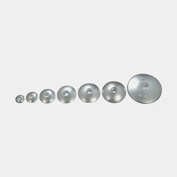 Solde Anode en zinc Tecnoseal, pour gouvernail, 0.44 kg, Ø8.5 mm/Ø90 mm