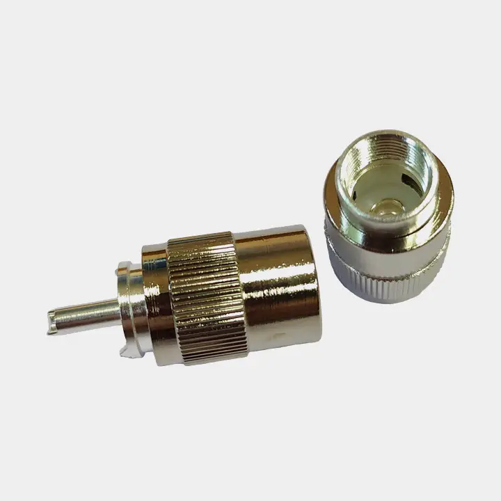 Connecteur VHF PL259 1852-Marine, pour câble Ø10 mm, soudure, 2-pack Nouvel Arrivage