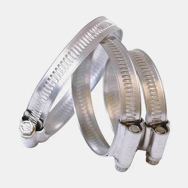 Commander Maintenant Collier de serrage 1852-Marine British Type, acier inoxydable AISI 316, avec tête hexagonale & vis à fente, 9.7 mm, Ø11 – 16 mm, 10-pack
