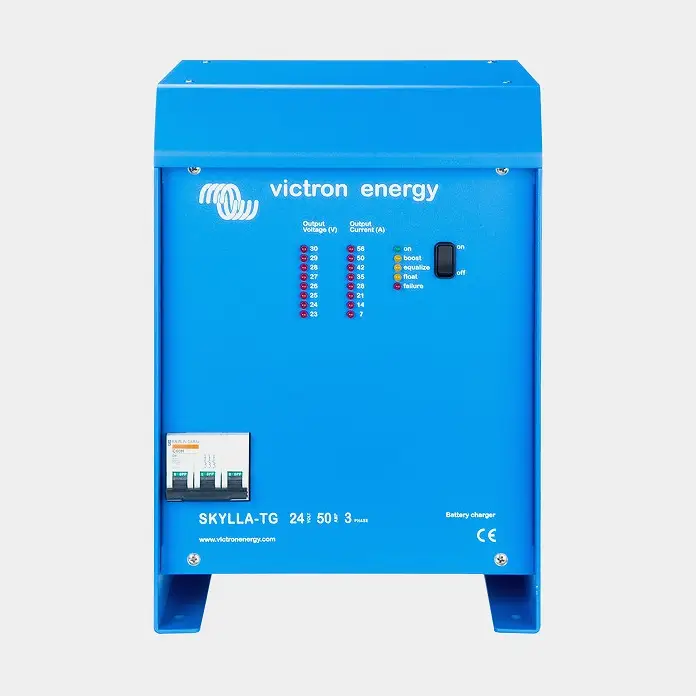 Chargeur de batterie Victron Skylla-TG, 230 V, 48 V, 25 A / heure, avec 1 sortie, sans câble de charge Certifié