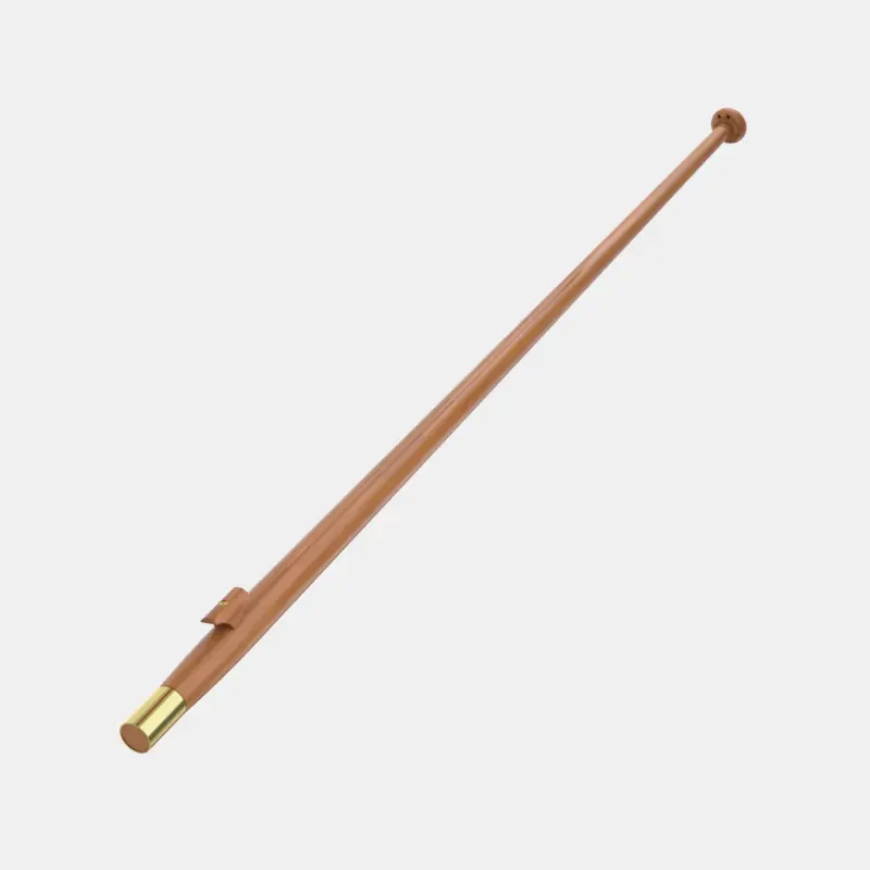 Mât de pavillon bateau Roca, teck, 120 cm, Ø32 mm Dernier Modèle