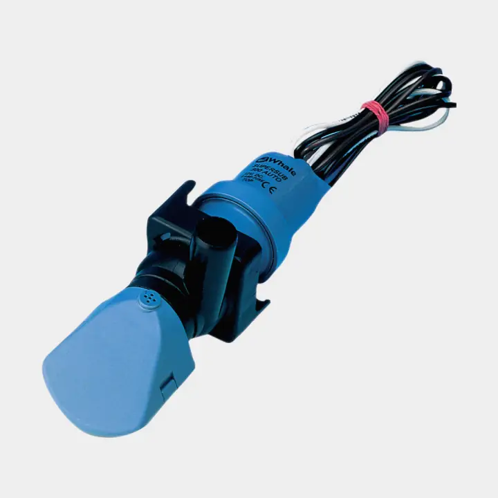 Bon Marché Pompe de cale électrique submersible Whale Supersub 500 GPH (31 litres / minute), profil bas, 12 V, démarrage manuel, sans interrupteur à flotteur