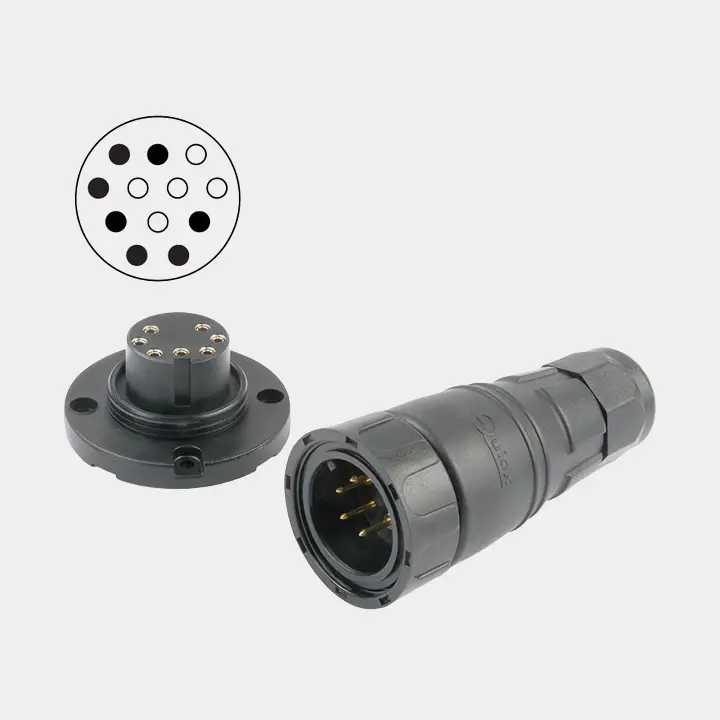 Promotion Saisonnière Connecteur de pont Quick, 7 pôles, 5 A, 48 V, contacts plaqués or, avec couvercle en plastique