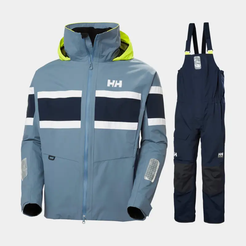 Dernier Modèle Ensemble ciré marin Helly Hansen Salt Original + Pier 4.0 Coastal, Washed Navy + Navy, hommes