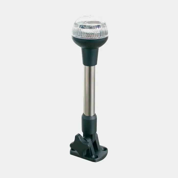Prix Cassé Mât de pavillon feu de tête de mât, 10 W, 12V, 360°, acier inoxydable, 238 mm