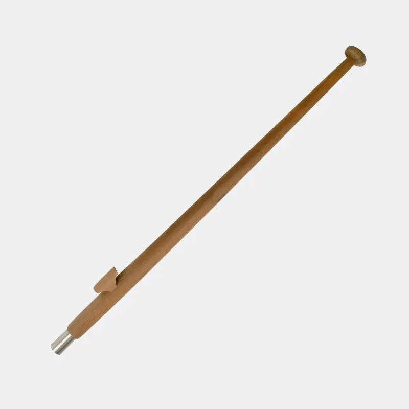 Authentique Mât de pavillon bateau Adela, teck FSC, 150 cm, Ø32 mm