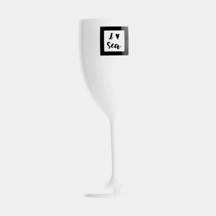 Prix Cassé Verres à vin en plastique Marine Business Party Sea Lovers, blanc, 30 cl, 6-pack