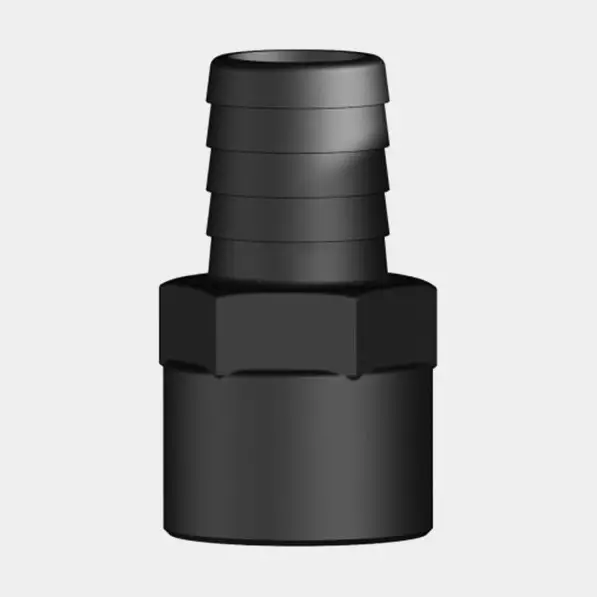 Embout de tuyau TruDesign Tails Straight Female Threaded, composite, 1″ G (BSP) (intérieur) à 25 mm (1″) tuyau, noir Authentique