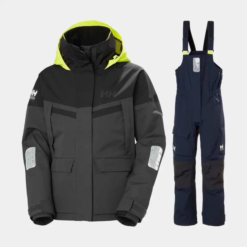 Retour Gratuit Ensemble ciré marin Helly Hansen Pier 4.0 Coastal, Ebony + Navy, femme