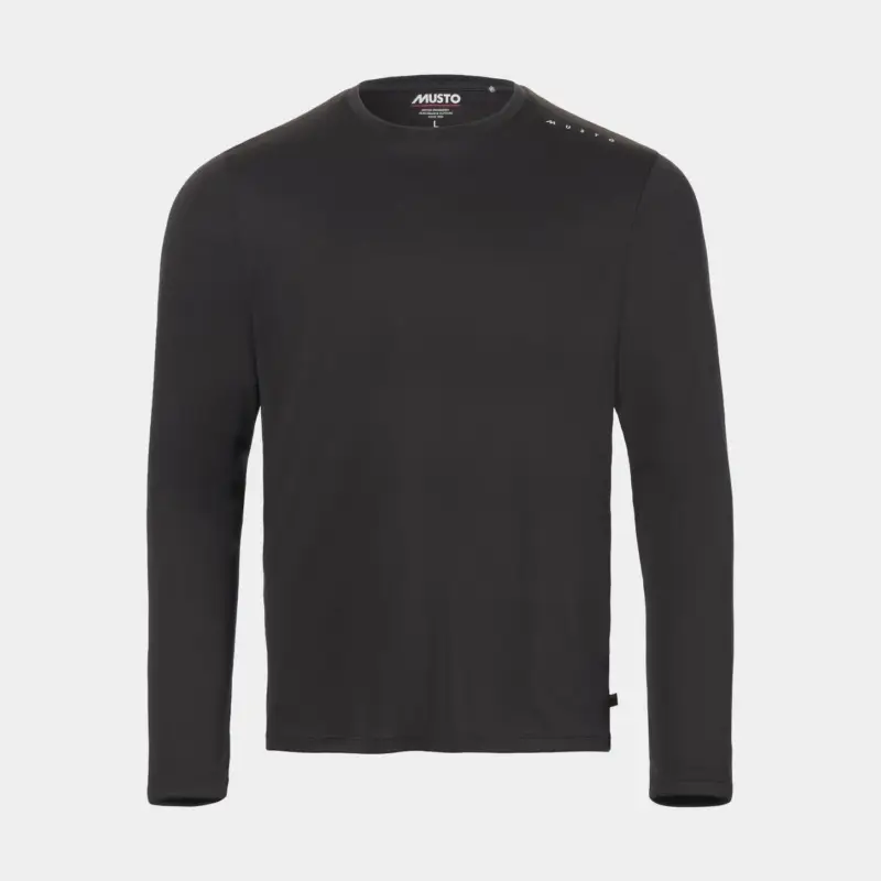T-shirt anti-UV à manches longues Musto Evolution Crew Sunblock Long-Sleeve, Black, homme Quantité Limitée