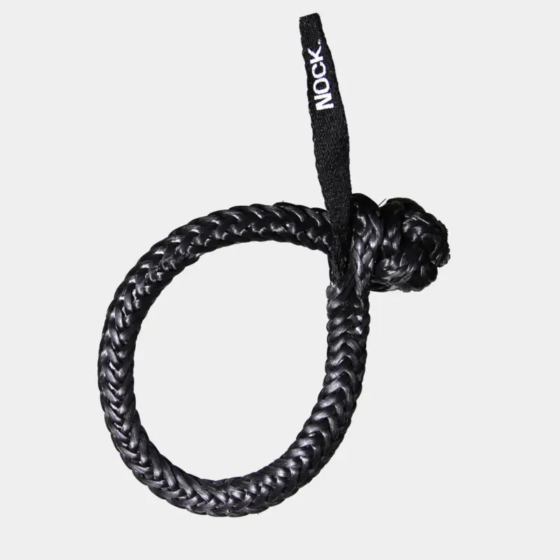 Manille souple NOCK Titan Pro, PE-UHMW 78, noir, Ø10 mm (fabriquée à partir de bout Ø5 mm), 110 mm, 2000 kg Offre Spéciale