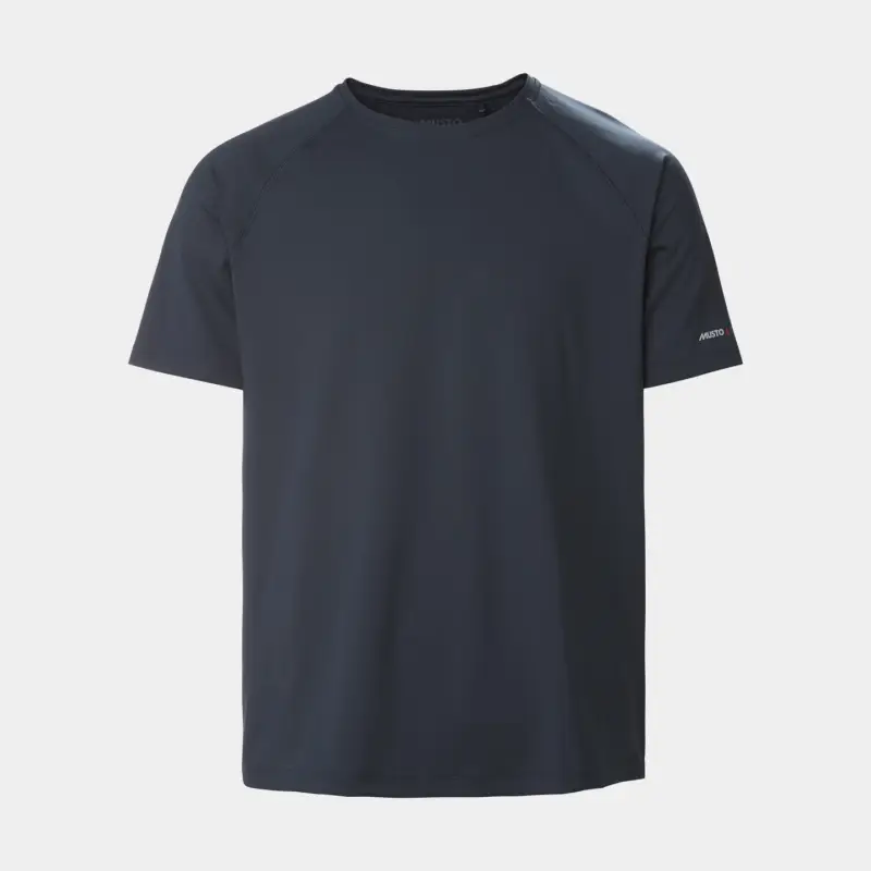 T-shirt anti-UV manches courtes Musto Evolution Sunblock Short-Sleeve 2.0, True Navy, homme Meilleur Prix