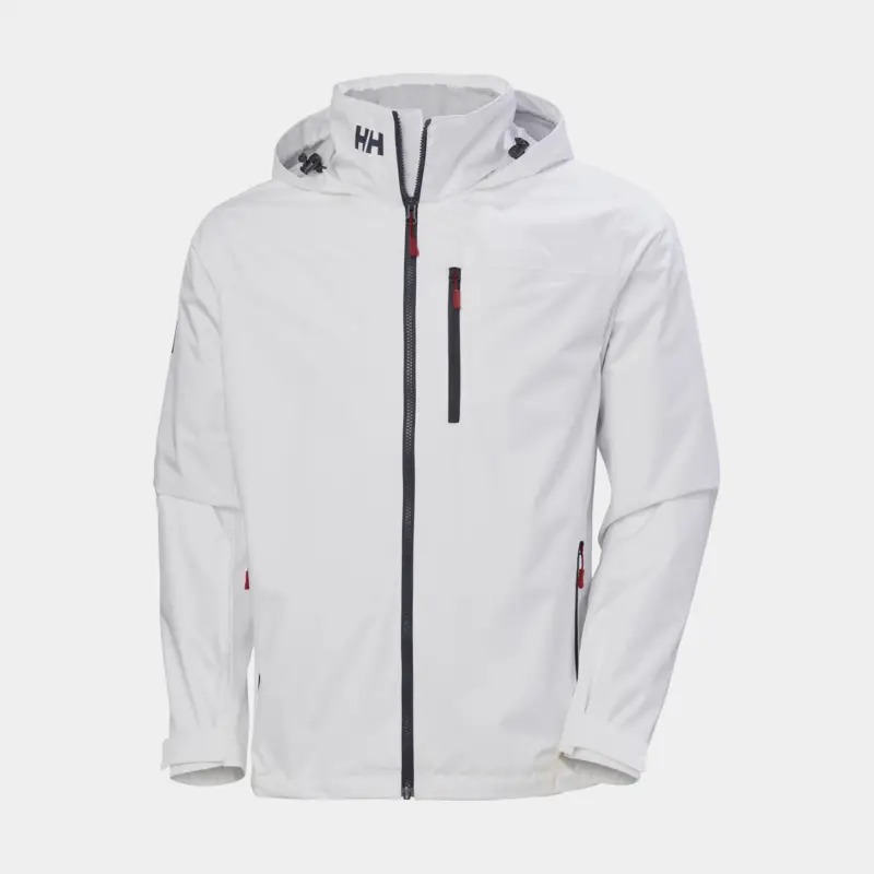 Super Prix Veste de quart Helly Hansen Crew Hooded Jacket 2.0, White, homme