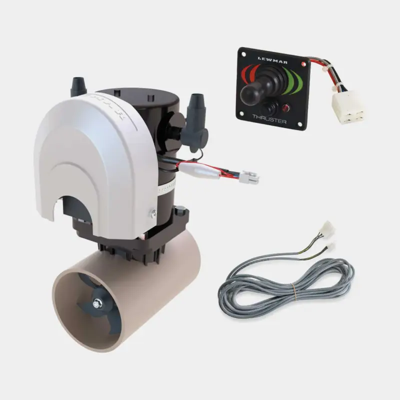 Offre Du Jour Kit propulseur d’étrave Lewmar 125TT, 12 V, 2 kW, montage en tunnel, avec joystick & câble (10 mètres) + fusible & porte-fusible